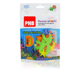 PHB FLOSSER INFANTIL HILO DENTAL CON APLICADOR 16 U